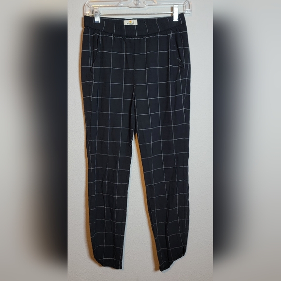 ​Marine Layer Allison Pant XS Black Tencel Elastic Waist Minimalist Quiet Luxury - Picture 2 of 9